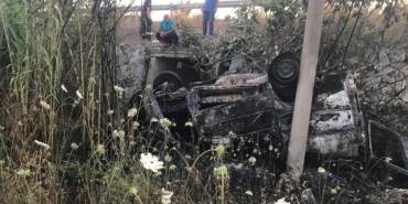 Takla atan araçta feci kaza: Genç sürücü hayatını kaybetti