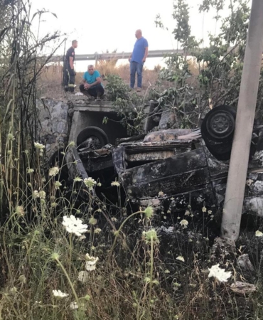 Takla atan araçta feci kaza: Genç sürücü hayatını kaybetti