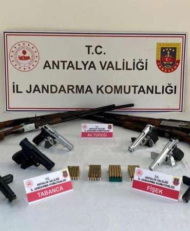 Serik’te Ruhsatsız Silah Operasyonu: 6 Gözaltı!