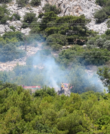 Antalya’da Orman Yangını Kısa Sürede Kontrol Altında