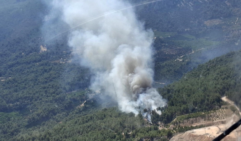 Antalya’da Orman Yangınına Hızla Müdahale Ediliyor!