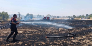 Burdur’da Tarlada Yangın: 13 Ton Saman Yandı!