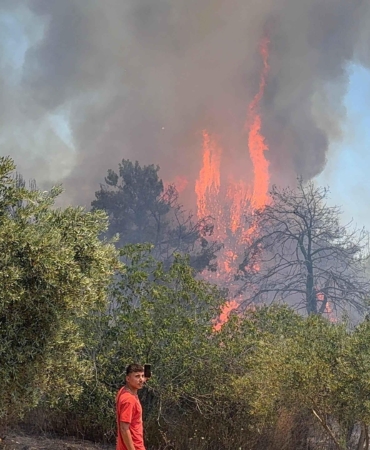 Aksu’da Orman Yangını: Havadan ve Karadan Müdahele!