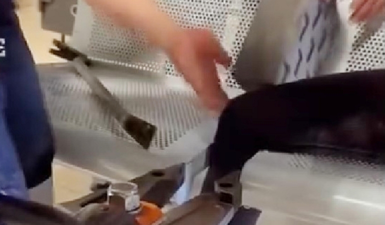 Demir Sandalyede Sıkışan Çocuğu İtfaiye Kurtardı!