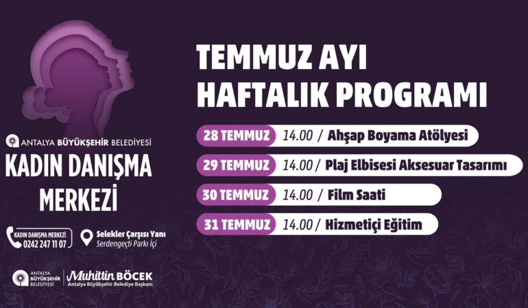 Kadınlar İçin Temmuz’da Eğlenceli Atölyeler! 🌟