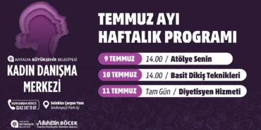 Kadınlar İçin Temmuz Programı Başlıyor!