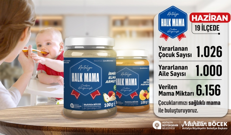 Antalya’da Çocuklara Ücretsiz Halk Mama Desteği!