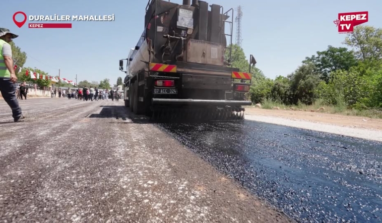 Kepez’de Asfalt Sezonu Duraliler’de Başladı!