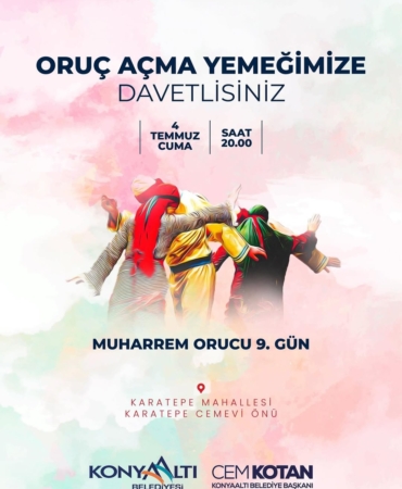 Karatepe’de Oruç Açma Yemeğine Davetlisiniz!