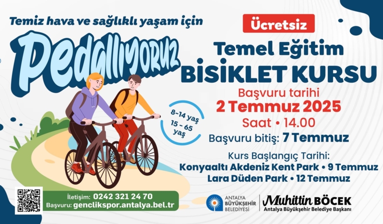Ücretsiz Bisiklet Kursuyla Pedallayın!