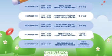 Minik Sanatçılar İçin Renkli Atölye Haftası!