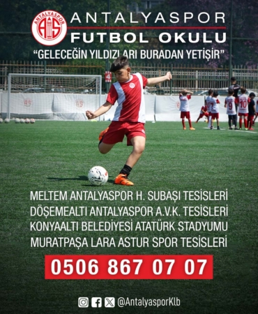 Antalyaspor Futbol Okulu’na Katıl, Yıldız Ol!