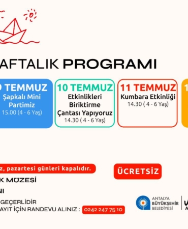 Antalya’da Çocuklar için Eğlenceli Atölyeler!