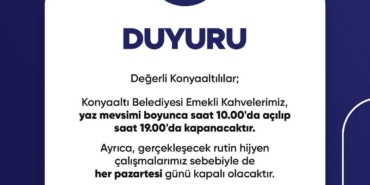 Emekli Kahvelerimiz Yaz Boyunca Açık!