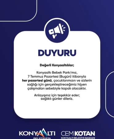 Bebek Parkı’nda Hijyen Çalışmaları Başlıyor!