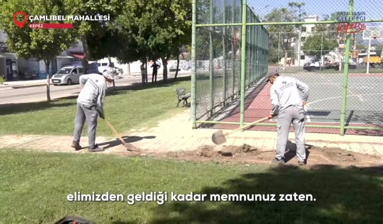 Çamlıbel Parkı Yenileniyor, Yeşil Alan Artıyor!