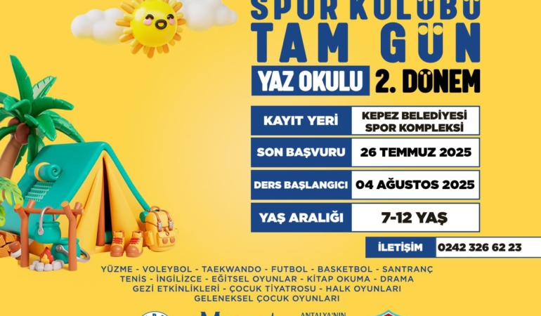 Kepez Yaz Okulu’na Kayıtlar Başladı!