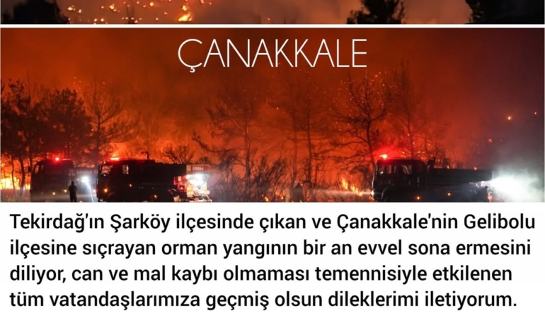 Yangınlara Karşı Tedbirli Olalım, Geçmiş Olsun!