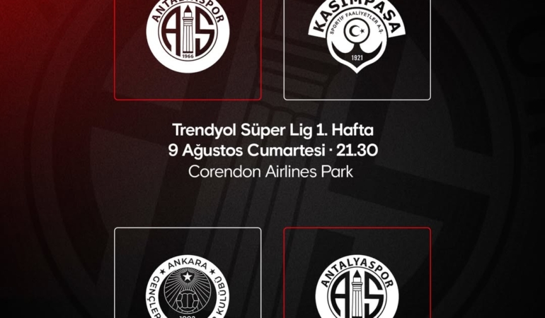 Antalyaspor’un İlk 2 Haftalık Fikstürü Açıklandı!