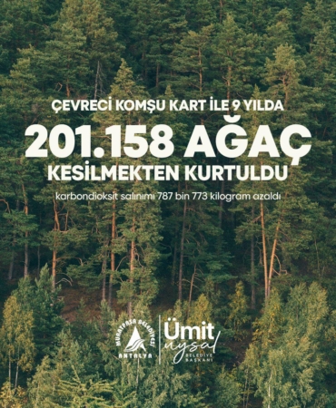 Çevreci Komşu Kart ile 200 bin ağaç kurtarıldı!