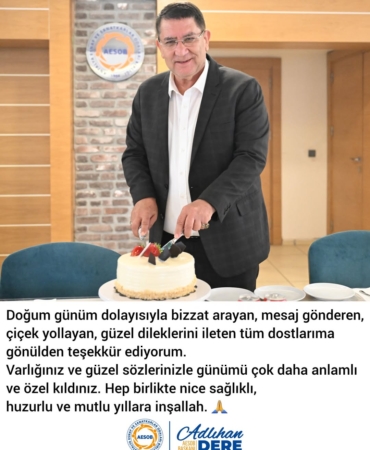 Doğum Günümdeki Güzel Dilekler İçin Teşekkürler!