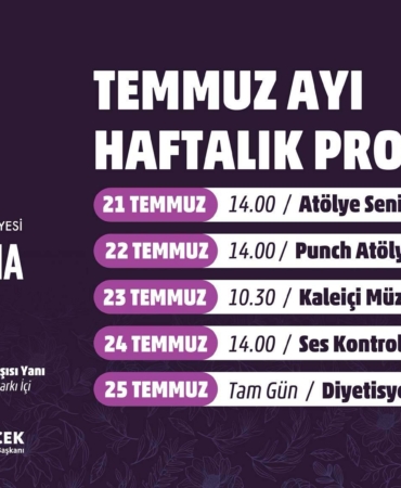 Kadınlar için Temmuz Etkinlikleri Başlıyor!
