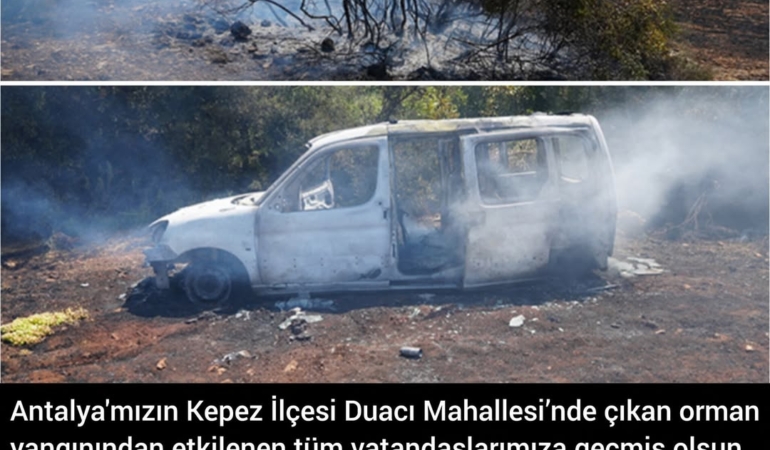 Kepez’deki Yangın: Geçmiş Olsun Dilekleri