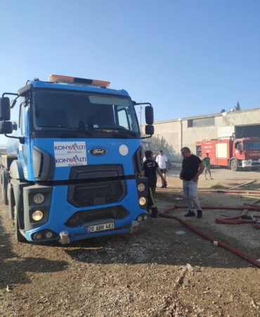 Konyaaltı Belediyesi Yangınla Mücadelede Yanında!