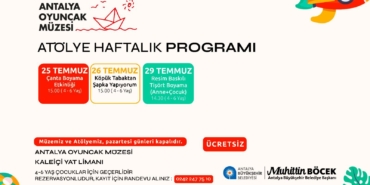 Antalya’da Ücretsiz Çocuk Atölyeleri Başlıyor!