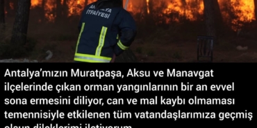 Antalya’da Yangınlara Karşı Tedbir Çağrısı!