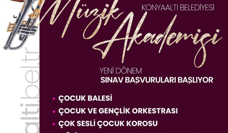 Konyaaltı Müzik Akademisi’nde Yeni Dönem Başlıyor!