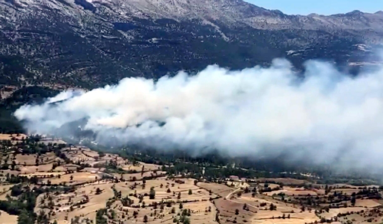 Isparta’da Orman Yangınına Hızlı Müdahale