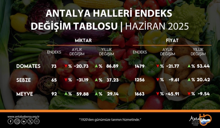 Antalya Hal Endeksi: Domateste Rekor Artış!