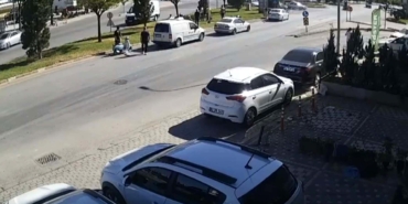 Motosiklet Kazası Güvenlik Kamerasında!