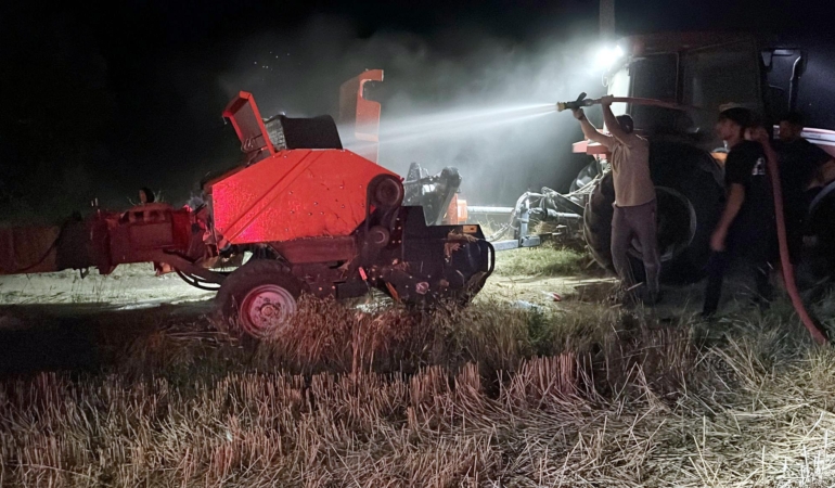 Balya Makinesindeki Yangın Kısa Sürede Söndürüldü