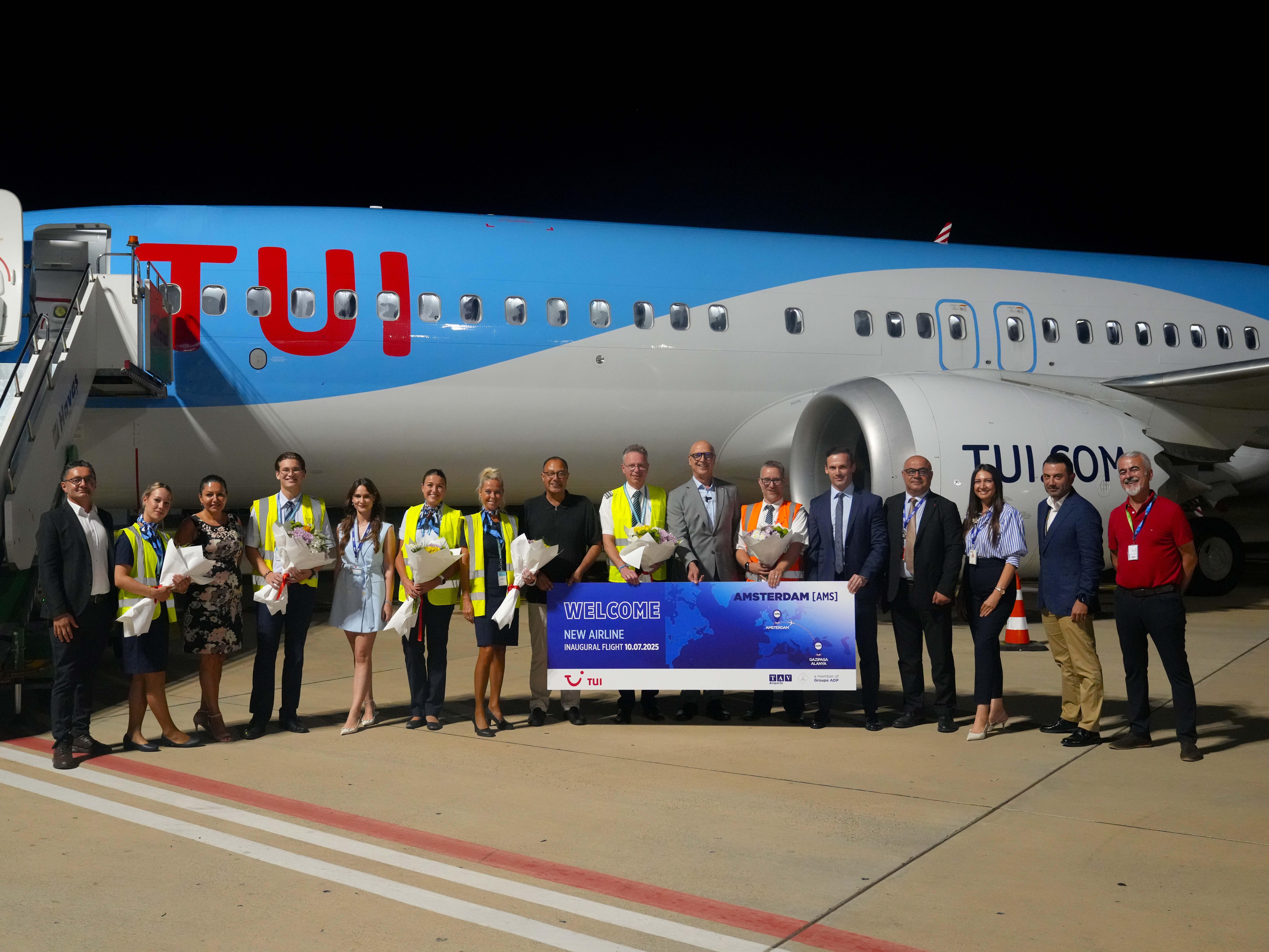 Amsterdam’dan Alanya’ya İlk Uçuş Gerçekleşti!