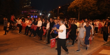 Alanya’da 15 Temmuz Anma Yürüyüşü Coşkuyla Yapıldı