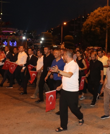 Alanya’da 15 Temmuz Anma Yürüyüşü Coşkuyla Yapıldı