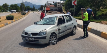 Takla Atan Araçta Emniyet Kemeri Hayat Kurtardı!
