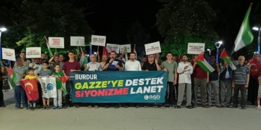 Burdur'da İsrail protestosu