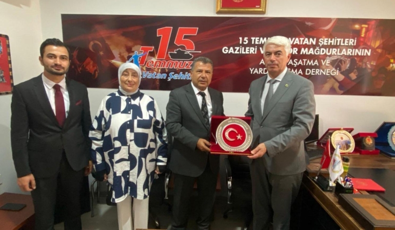 Tanrıöver’den 15 Temmuz Vatan Şehitleri Derneği’ne ziyaret