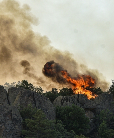 Eskişehir’de çıkan orman yangını, 3’üncü günde Afyonkarahisar’da sürüyor (5)