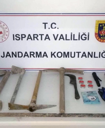 Kaçak kazıya suçüstü