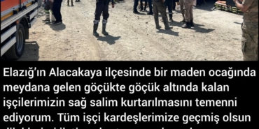 Elazığ’daki Maden Göçüğünde Umutlu Bekleyiş
