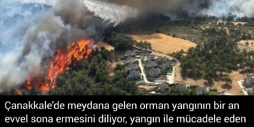 Çanakkale Yangınında Geçmiş Olsun Dileği