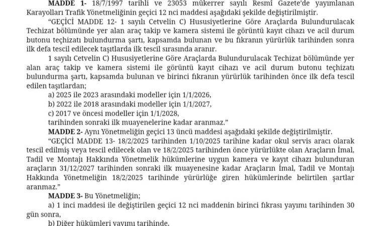 Yeni Trafik Yönetmeliği ile Araç Muayeneleri Değişti!