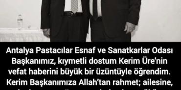 Kerim Üre’ye Veda: Mekanı Cennet Olsun