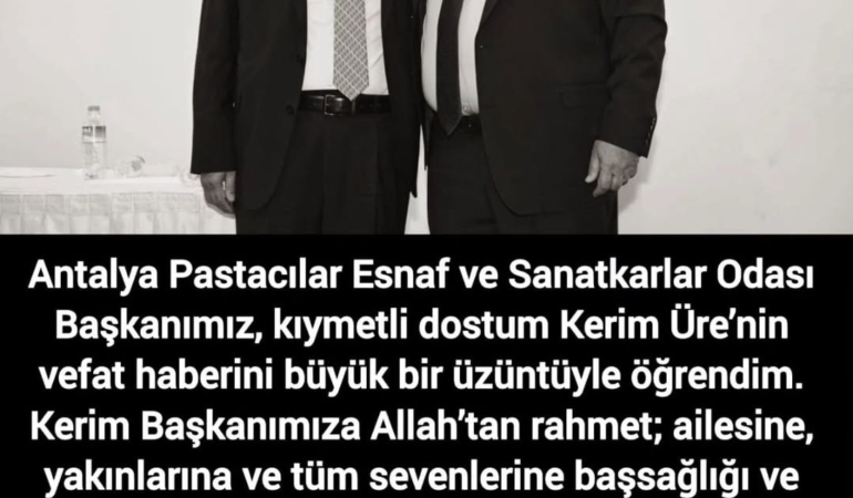 Kerim Üre’ye Veda: Mekanı Cennet Olsun