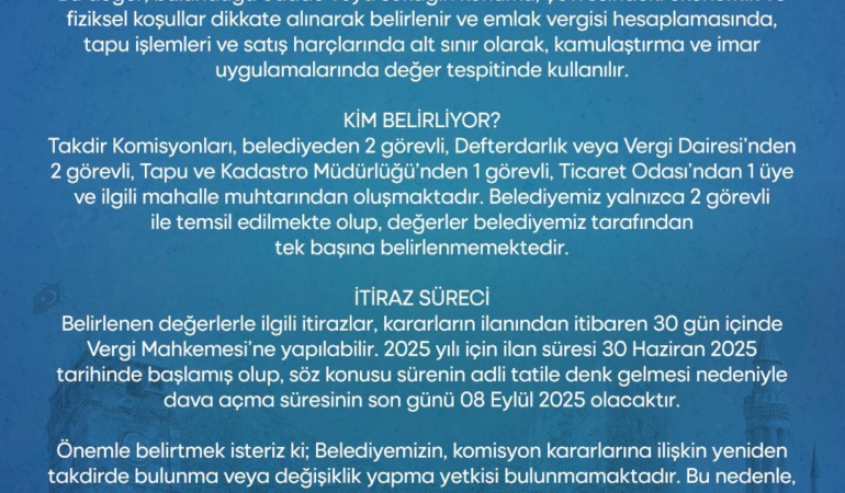 Emlak Vergisi İçin Arsa Değerleri Belirlendi!