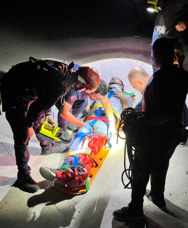 Barajda düşüp yaralandı, AFAD kurtardı